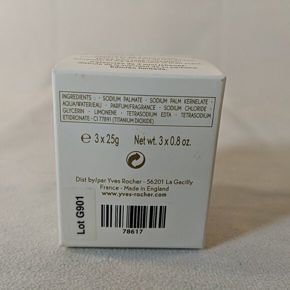 Yves Rocher Fleur de Noel Three Mini Soap Collection 3 25g Bars Gift Box England - Picture 5 of 7